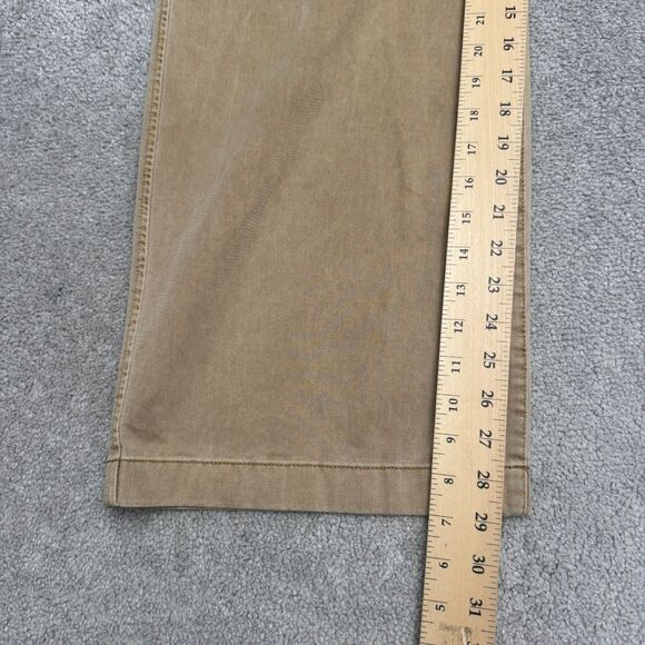 GAP Khaki Cargo Mojave Wide Leg Pants Womens 12 Brown High Rise Garment Dyed - Picture 14 of 16